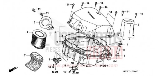 AIR CLEANER NT700V7 de 2007